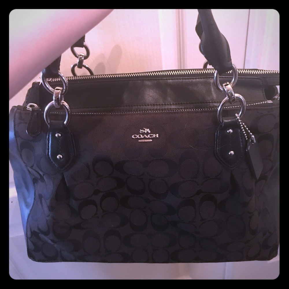 Beautiful black Coach purse